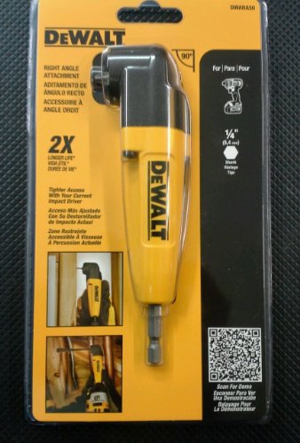 DEWALT DWARA050 - Adaptador de taladro en ángulo recto (versión HD)