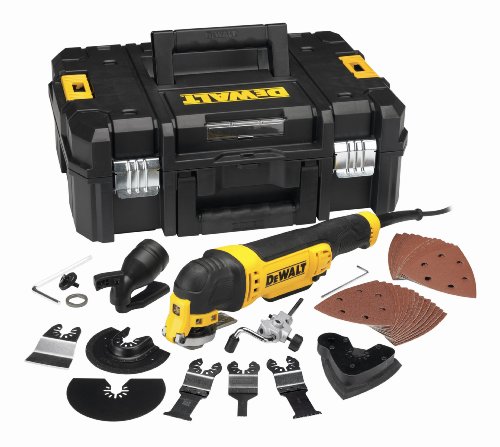 DEWALT DWE315KT-QS - Multiherramienta oscilante de 300W, 22.000 opm, incluye 37 accesorios y maleti­n