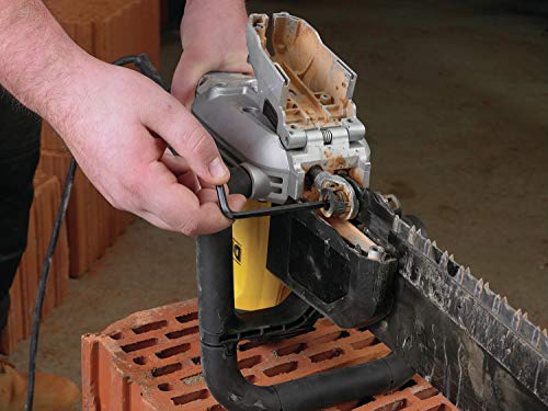 Dewalt DWE398-QS Sierra Aligátor, 1700 W, Negro, Amarillo