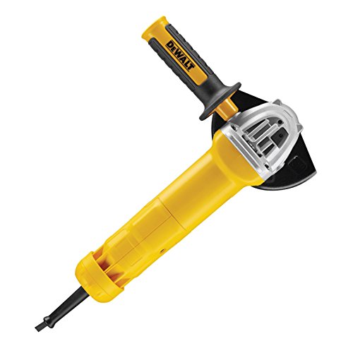 Dewalt DWE4203-QS DWE4203-QS-Mini-amoladora 125mm 1.010W 11.000 RPM con Interruptor Hombre-Muerto, 1010 W, 230 V, Negro/Amarillo