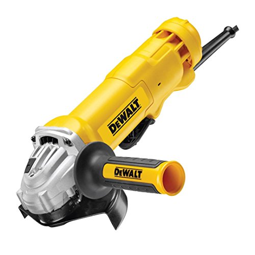 Dewalt DWE4203-QS DWE4203-QS-Mini-amoladora 125mm 1.010W 11.000 RPM con Interruptor Hombre-Muerto, 1010 W, 230 V, Negro/Amarillo