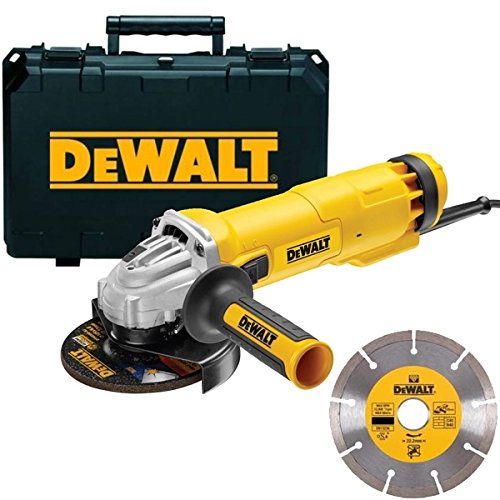 DeWalt DWE4217KD Miniamoladora 125mm 1200W + 1 disco de diamante + maletin