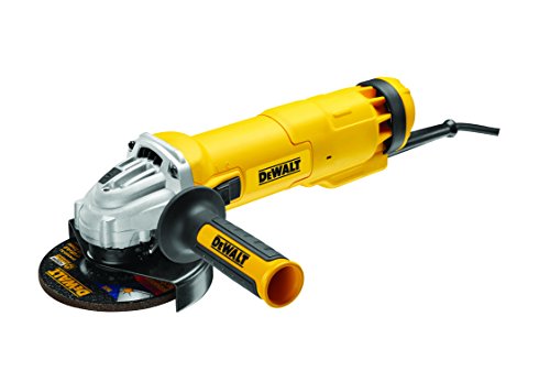 DeWalt DWE4237K-QS - Mini-amoladora 125mm 1.400W 11.500 rpm Arranque Suave + Bloqueo y re-arranque + maletín