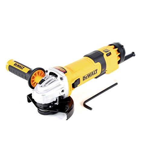 DEWALT DWE4257-QS - Amoladora eléctrica de 125 mm, 1500W, hasta 10.000 rpm