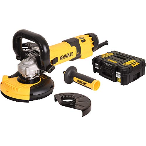 Dewalt DWE4257KT-QS Elektronik de Amoladora de ángulo hormigón 125 mm – 1500 W, 240 V, dwe4257kt de QS, 2 W, 240 V