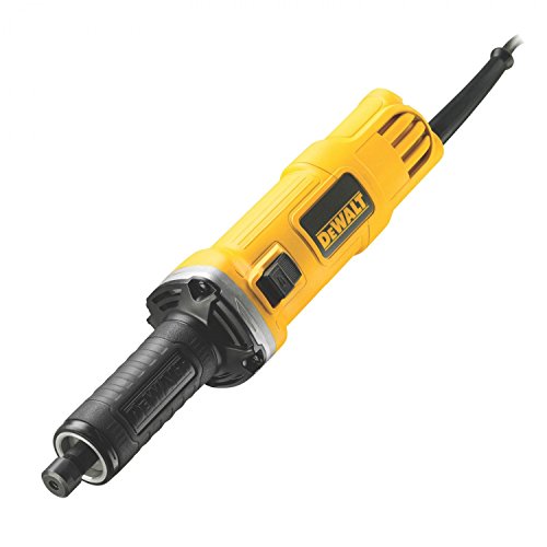 Dewalt DWE4884-QS DWE4884-QS-Rectificadora de Interiores Cuerpo Estrecho 450W 27.000 RPM Portafresas 6mm, 450 W, 230 V, Negro, Plata Y Amarillo