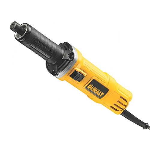 Dewalt DWE4884-QS DWE4884-QS-Rectificadora de Interiores Cuerpo Estrecho 450W 27.000 RPM Portafresas 6mm, 450 W, 230 V, Negro, Plata Y Amarillo