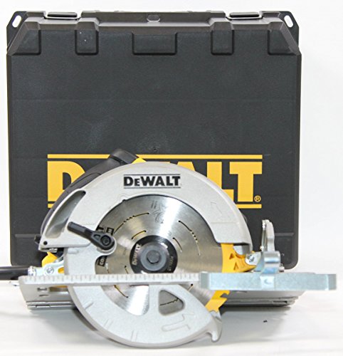 Dewalt DWE576K-QS DWE576K-QS-Sierra Circular 1.600W-65mm Prof. -Ø190mm + maletín (con Base para Rail), 1350 W, 230 V