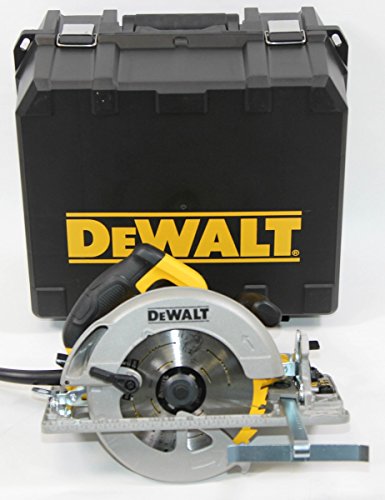 Dewalt DWE576K-QS DWE576K-QS-Sierra Circular 1.600W-65mm Prof. -Ø190mm + maletín (con Base para Rail), 1350 W, 230 V