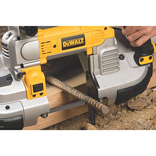 DeWalt DWM120K - Kit de sierra de banda portátil de corte profundo de 10 amperios y 5 pulgadas