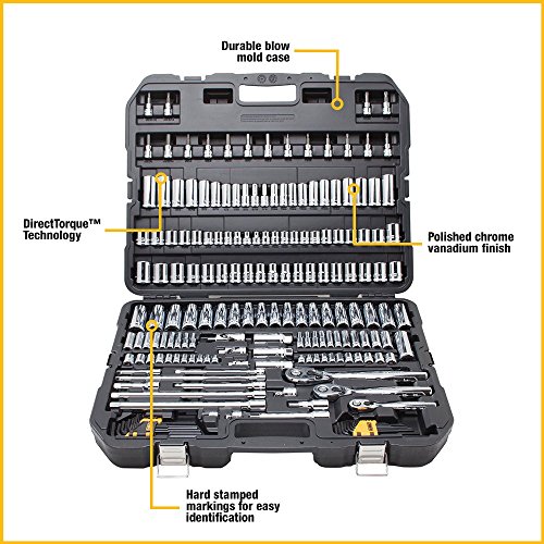 DeWalt (DWMT75049) Juego de herramientas mecánicas, 192 piezas