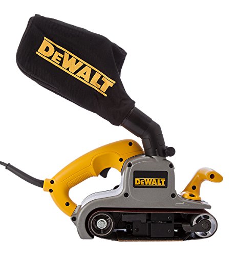 Dewalt DWP352VS-QS DWP352VS-QS-Lijadora de Banda 1.010W-75x533mm-Electrónica, 1010 W, 230 V, Amarillo