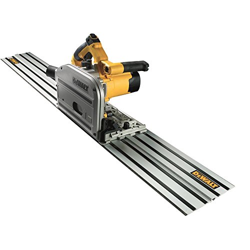 Dewalt DWS520KTR Sierra de perfil de 165 mm prof. Mm 86 1300w + guía de 1.5m, 0 W, 230 V