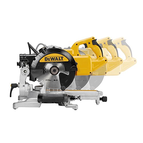 DeWALT DWS773 miter saw 1300 W 4500 RPM - Ingletadora (104 dB, 93 dB, Corriente alterna, 550 mm, 490 mm, 590 mm)