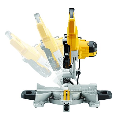 DeWALT DWS773 miter saw 1300 W 4500 RPM - Ingletadora (104 dB, 93 dB, Corriente alterna, 550 mm, 490 mm, 590 mm)