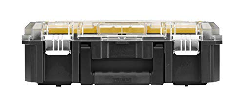 Dewalt DWST1-71194 DWST1-71194-Organizador con Tapa Transparente TSTAK V, Negro/Naranja