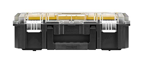 Dewalt DWST1-71194 DWST1-71194-Organizador con Tapa Transparente TSTAK V, Negro/Naranja