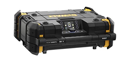 Dewalt DWST1-81078-QW TSTAK - Radio con batería y función de carga, Negro, Size