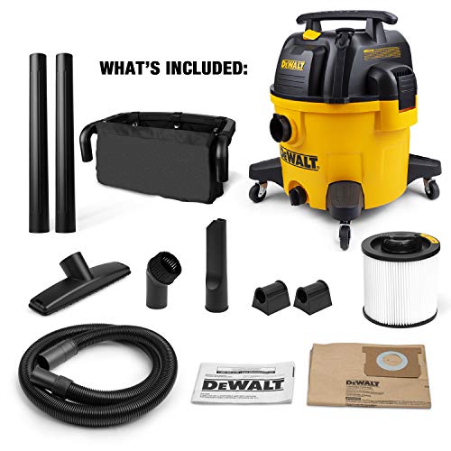 DeWALT DXV09P 9 galones Poly Wet/Dry Vac, amarillo