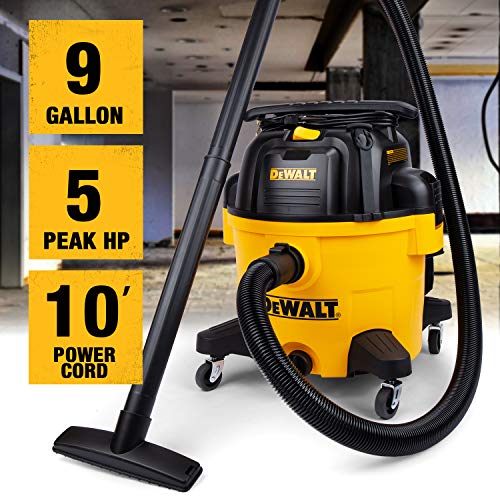 DeWALT DXV09P 9 galones Poly Wet/Dry Vac, amarillo