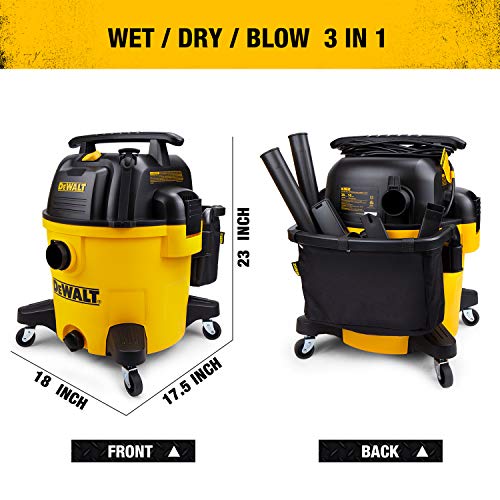 DeWALT DXV10P 10 galones silencioso Poly húmedo seco vacío amarillo