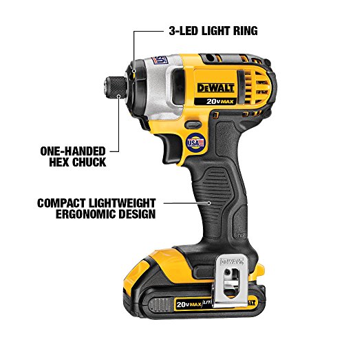 DeWalt - Kit de taladro inalámbrico (20 V, 4 herramientas)