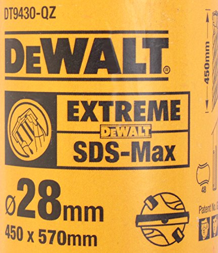 DeWALT SDS-MAX 28 x 570 x 450 en espiral muy XLR, 4 tipos de corte, DT9430-QZ