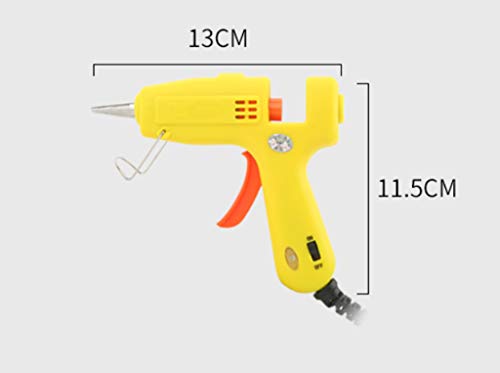 DONGY Mini 20w Pistola de Pegamento de fusión en Caliente Rápida Temperatura Dual Hecho a Mano 7 mm Palo de Pegamento Pistón de Temperatura Ajustable Pistola de Pegamento Pistola de Aluminio Boquilla