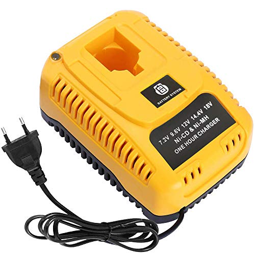 DOSCTT DC9310 2,6 A Cargador Reemplazo para Dewalt Batería de Ni-Cd & Ni-MH de 7,2V-18V DC9096 DC9098 DC9099 DC9091 DC9071 DE9057 DW9096 DW9094 DW9072