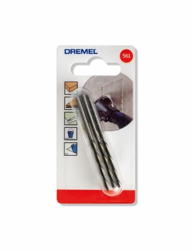 Dremel 561 - Broca de Corte Espiral Multiusos, Accesorio para Herramientas Rotatorias, 35,000RPM máximo, Longitud de Trabajo 30 mm