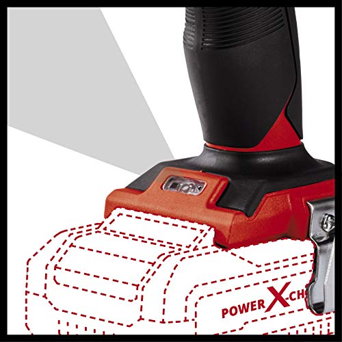 Einhell 4513926 Taladro percutor con batería, 18 V, Rojo, Negro