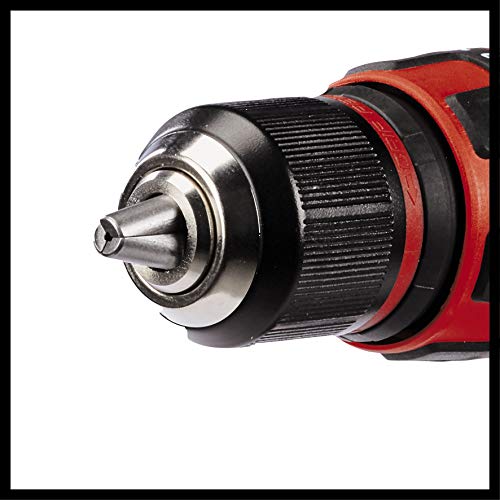 Einhell 4513926 Taladro percutor con batería, 18 V, Rojo, Negro