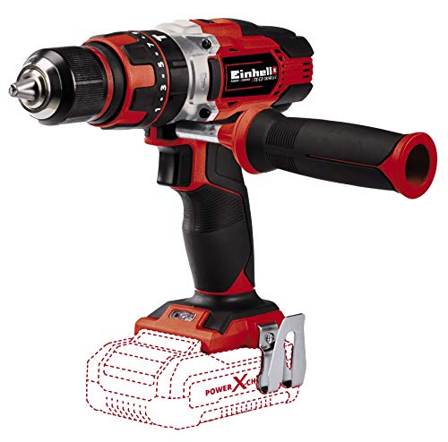 Einhell 4513926 Taladro percutor con batería, 18 V, Rojo, Negro