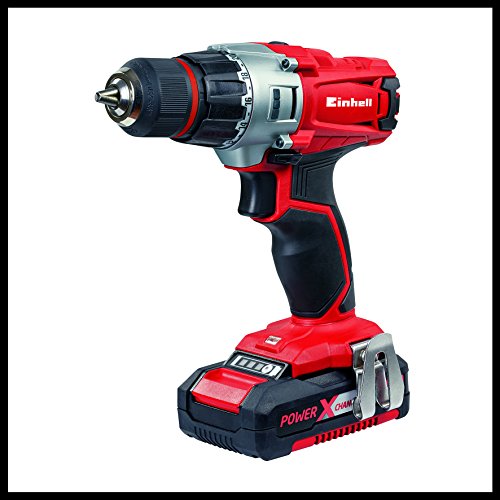 Einhell Expert Kit con Taladro TE-CD 18/2 Li y Amoladora TE-AG 18 Li de 18V con 2 baterías de litio de 1,5Ah y 3,0 Ah y cargador (ref.4257211)