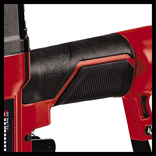 Einhell Grapadora de aire comprimido TC-PN 50 (8.3 bar, de grapadora y pistola de clavos, nariz de seguridad, incl. 1500 grapas y 2000 clavos, botella de aceite, boquilla, maletín de transporte)