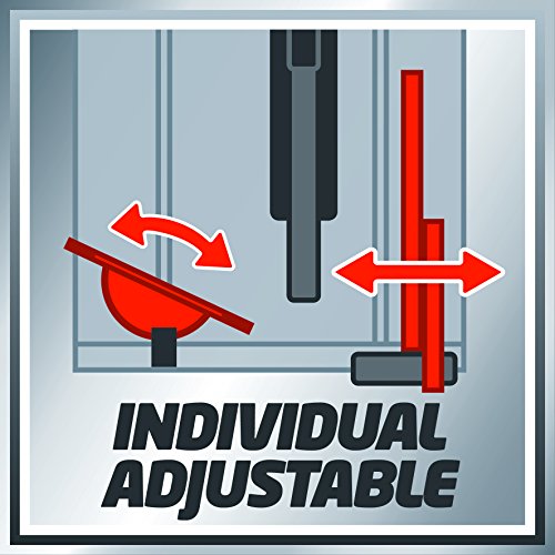 Einhell Sierra de mesa circular TC-TS 2025/2 U (máx. 2000 W, ajuste de la altura/inclinación de la hoja de sierra, Ø 250 x 30 mm hoja, tope-guía angular +/- 60°, superficie de contacto iz/de)