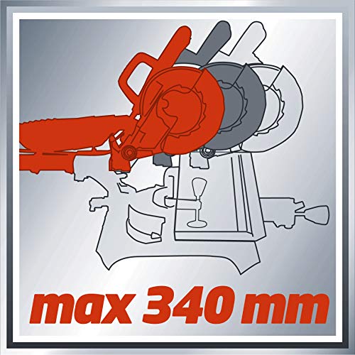 Einhell TC-SM 2534 Dual Ingletadora telescópica, 2350  W, 230 V,  9.1 A, Rojo (ref. 4300825)