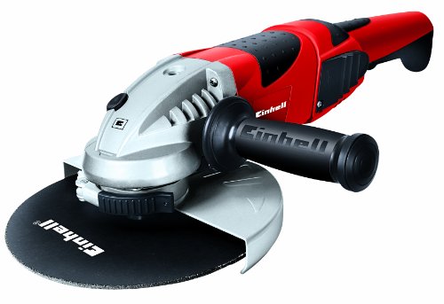 Einhell TE-AG 230/2000 Amoladora, 2000 W, 230 V, Rojo, 230mm, arranque suave, asidero giratorio, cubierta protectora (ref. 4430840)