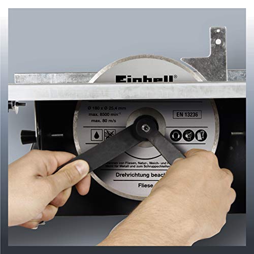 Einhell TH-TC 618 - Mesa de corte cerámico, 3000 rpm, 600 W, 230 V, color rojo y negro