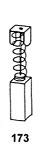 Escobillas de carbón 0230 para máquinas electroportátiles Black & Decker, DeWalt & Hitachi - 6x8x16,5 mm - Ref. org. 321338, 401853-01 & 914633