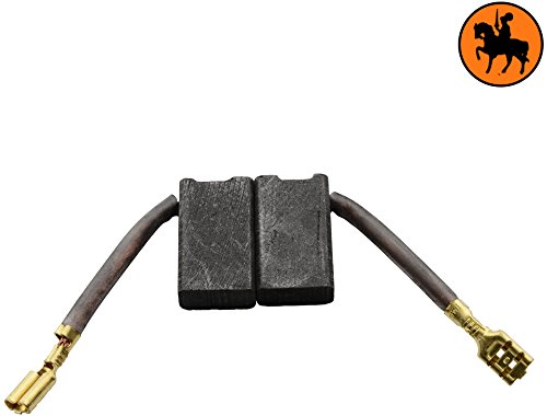 Escobillas de carbón Buildalot Specialty ca-17-15085 para DeWalt Sierra circular D23700-6,3x12,5x21,5 mm - Con Dispositivo de desconexión, resorte, cable y conector - Reemplaza partes 381028-02