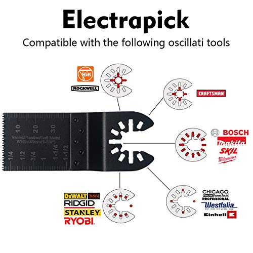 flintronic Cuchillas Oscilantes Multiherramienta, 32PCS Hojas de Sierra para Lijar, Moler y Cortar, Cuchillas Oscilantes para Dremel Multimaster Bosch