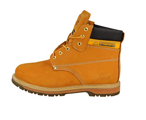 Footwear Sensation - Calzado de protección para hombre, color Amarillo, talla 43