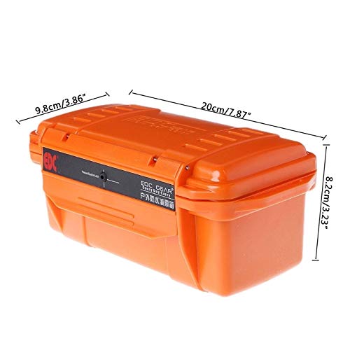 FQ Caja de Herramientas Caja de Almacenamiento Al Aire Libre a Prueba de Golpes Caja Impermeable Caja hermética Herramientas de Almacenamiento Contenedores sellados X7YD (Color : Black)