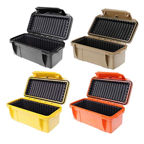 FQ Caja de Herramientas Caja de Almacenamiento Al Aire Libre a Prueba de Golpes Caja Impermeable Caja hermética Herramientas de Almacenamiento Contenedores sellados X7YD (Color : Black)