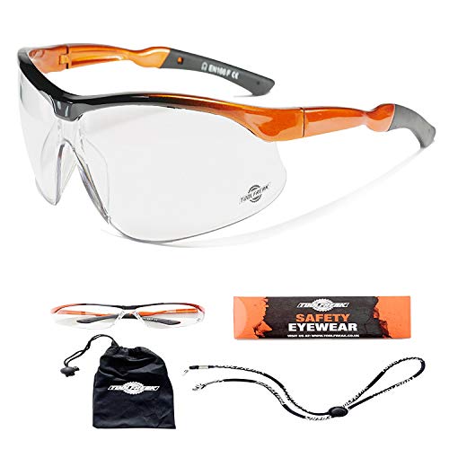 Gafas de Seguridad ToolFreak Agent con Protección UVA para Hombres y Mujeres (Agent - Transparente)