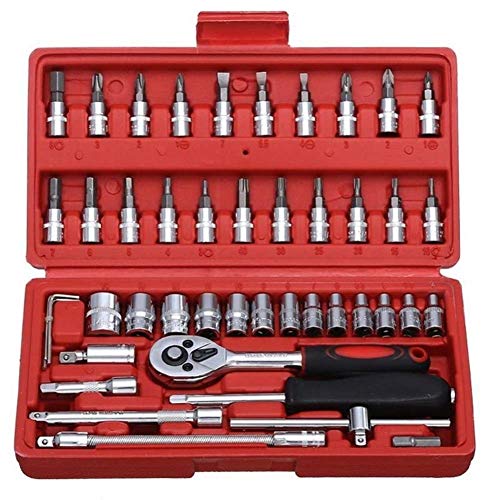 Herramientas de mano 46 unids estrella Torx socket Herramientas conjunto macho hembra enchufes con Torx Bit adaptador para mecánicos reparación kit ferramentas HAOSHUAI