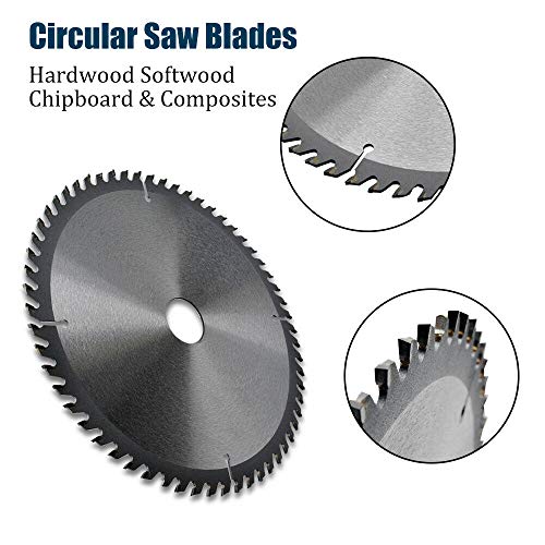 Hoja de sierra circular de alta calidad, 210 × 30 mm, 60T, para discos de corte de acero, aluminio, madera y plásticos, para Dewalt Makita Bosch