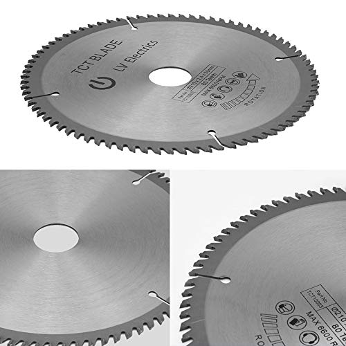 Hojas de Sierra Circular - Delaman 210 mm x 30 Mm para Metal Madera Piedra Vidrio Plástico Corte Inalámbrico Sierra de Disco Dientes del Disco 80t