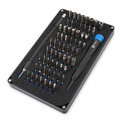 iFixit 64 Bit Driver Kit Kit de 64 brocasmango destornillador de aluminio Phillips Torx Security Pentalobe JIS Tri-Wing tres puntas herramientas de precisión